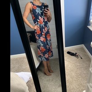 Floral jumpsuit with detailed back - never worn